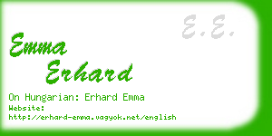emma erhard business card